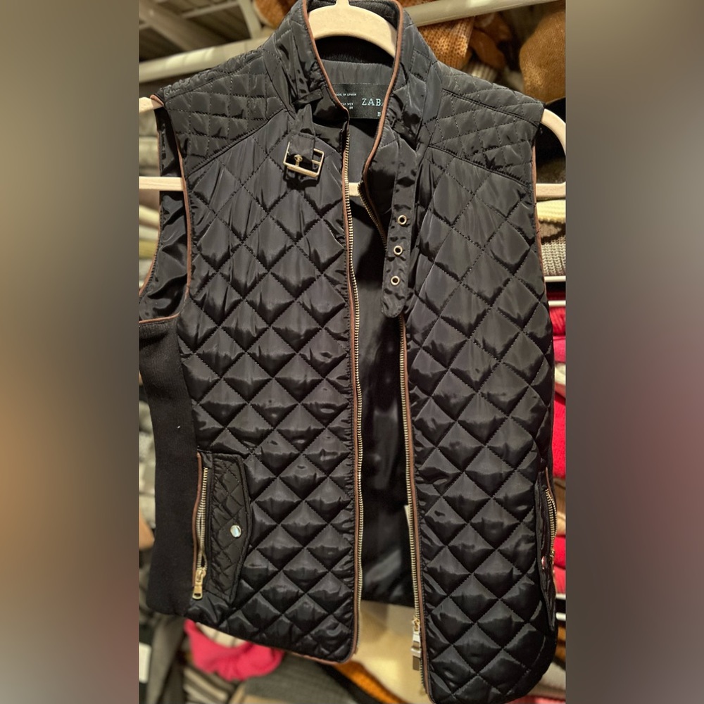 Navy Quilted Vest